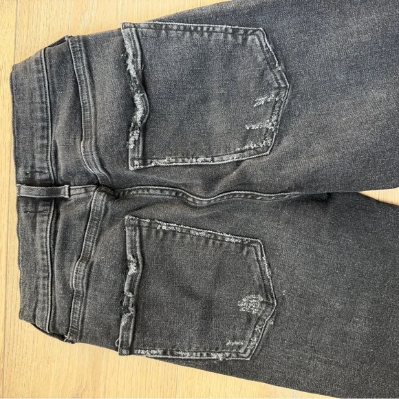 AGOLDE High-Rise Skinny Jeans – Black Raw Hem (Size 27) - Picture 11 of 11